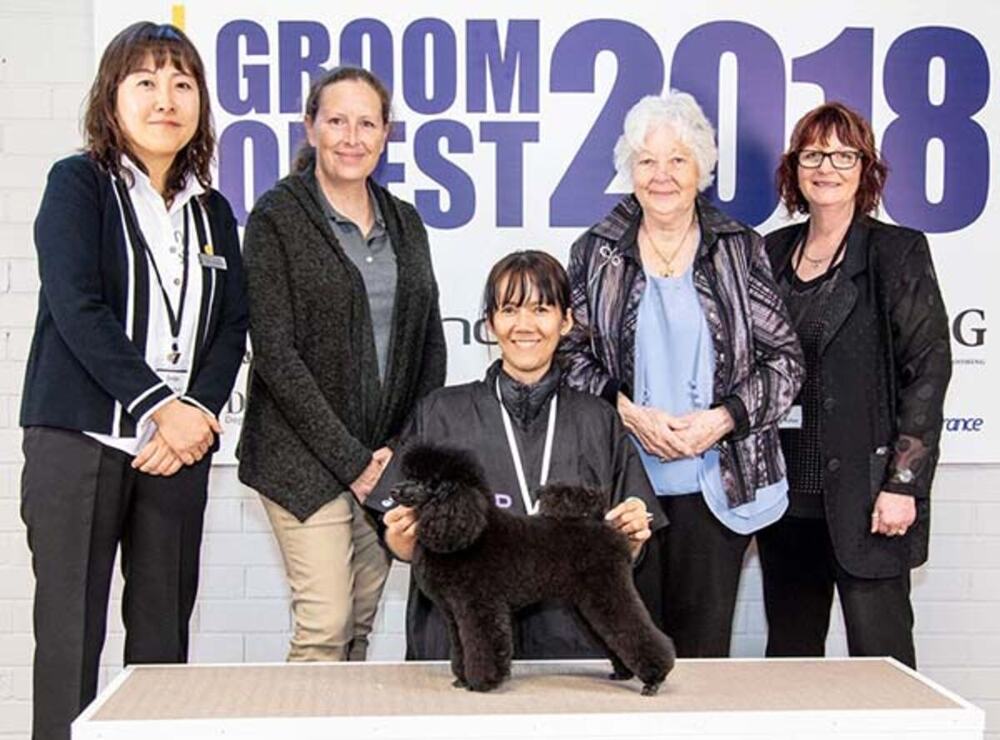 Pets on the Point groomers at a national grooming competition